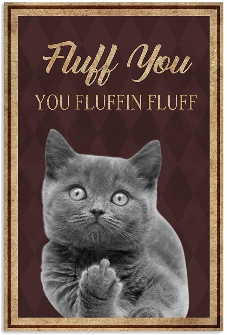 Fluff You - Katze Canvas