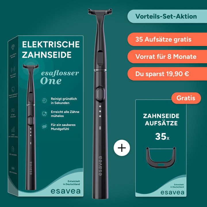 Elektrische Zahnseide für gründlich saubere Zähne – mühelos