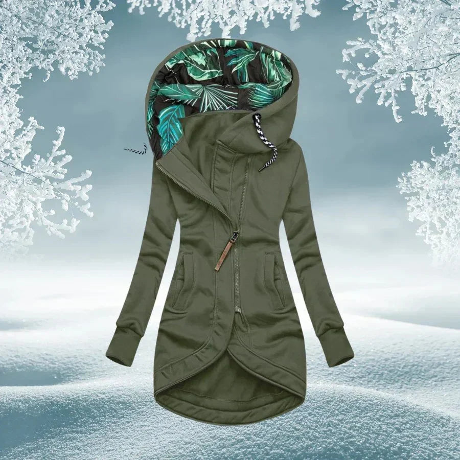 WetterSchick™ Kapuzen-Longline-Mantel