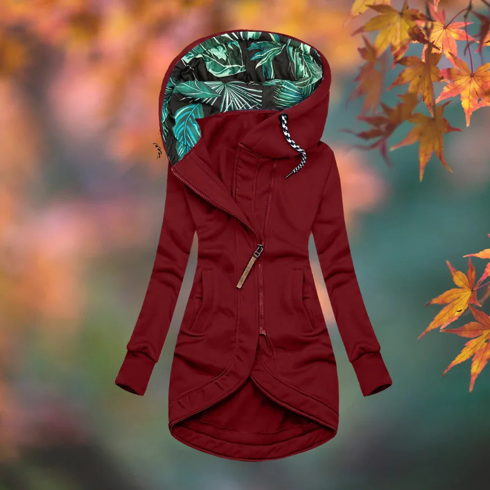 WetterSchick™ Kapuzen-Longline-Mantel