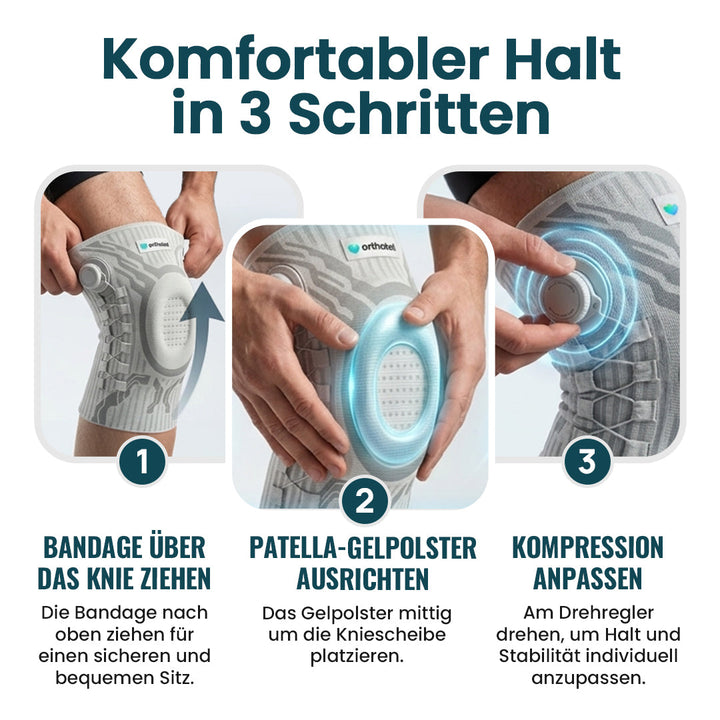 KnieStabil™ Ergonomische Kniebandage