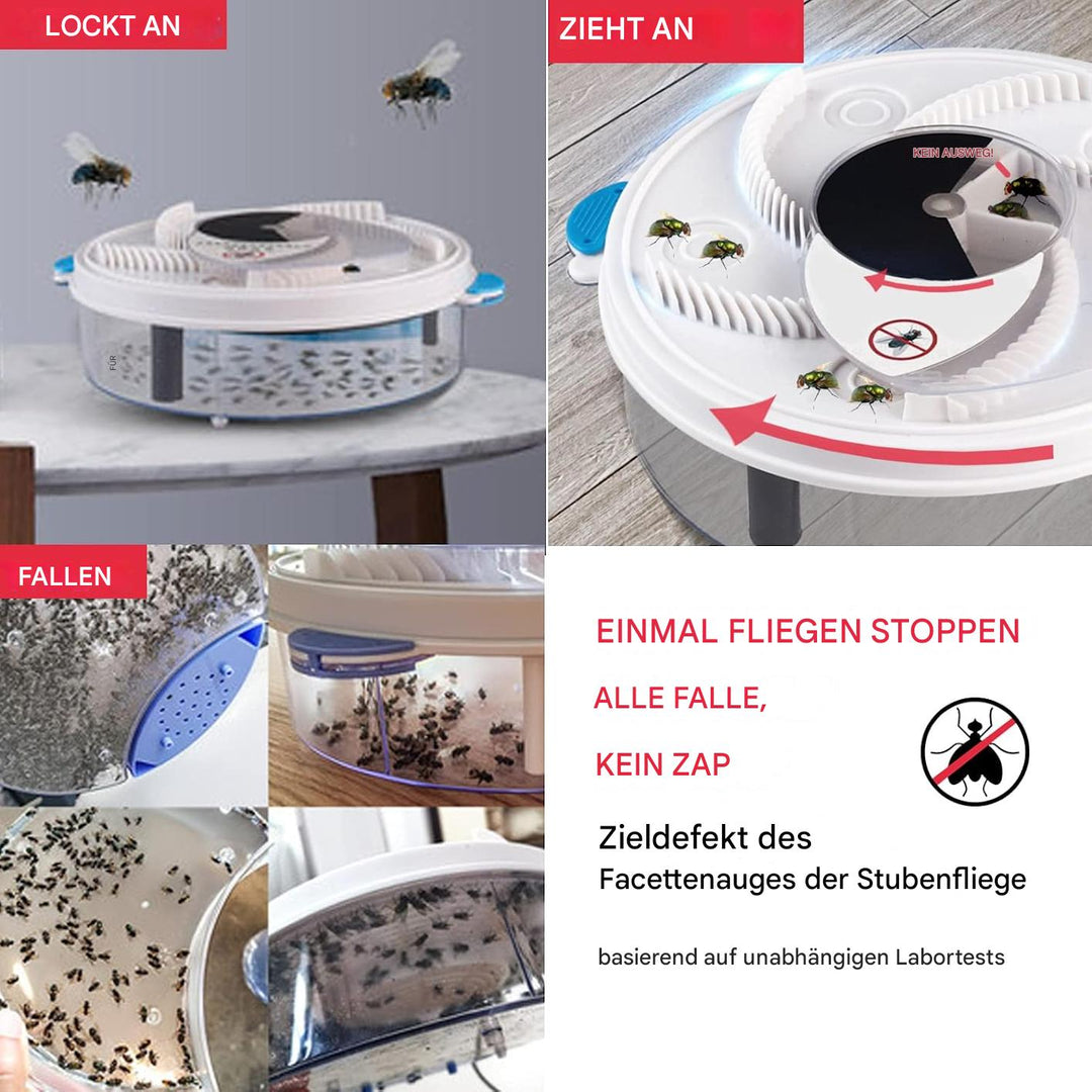 ZapAway™ – Sorgt für eine ruhige Umgebung durch leises Eliminieren von Fliegen