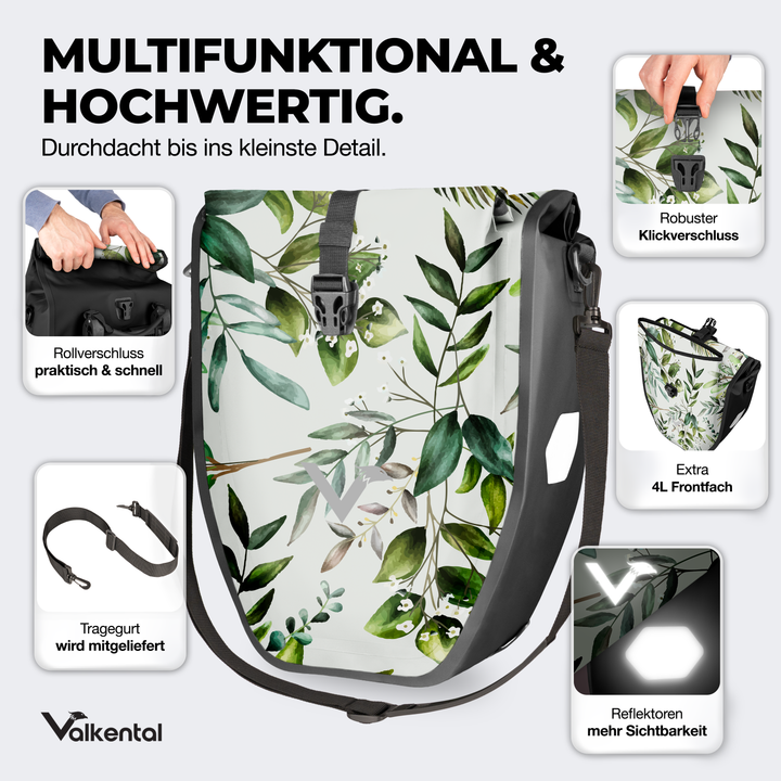 Große wasserdichte Bike Bag für jede Fahrradtour