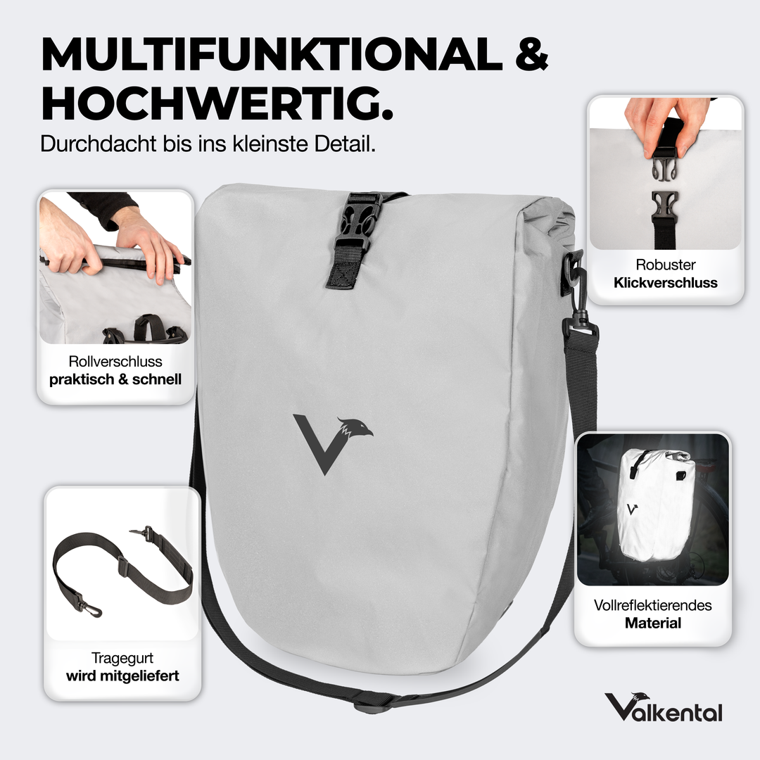 Große wasserdichte Bike Bag für jede Fahrradtour