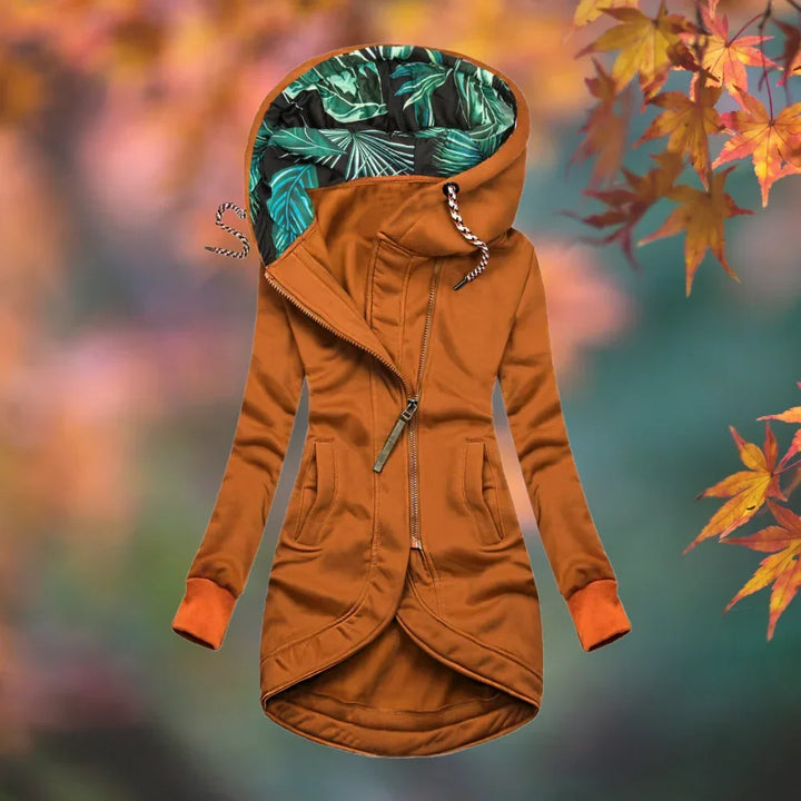 WetterSchick™ Kapuzen-Longline-Mantel