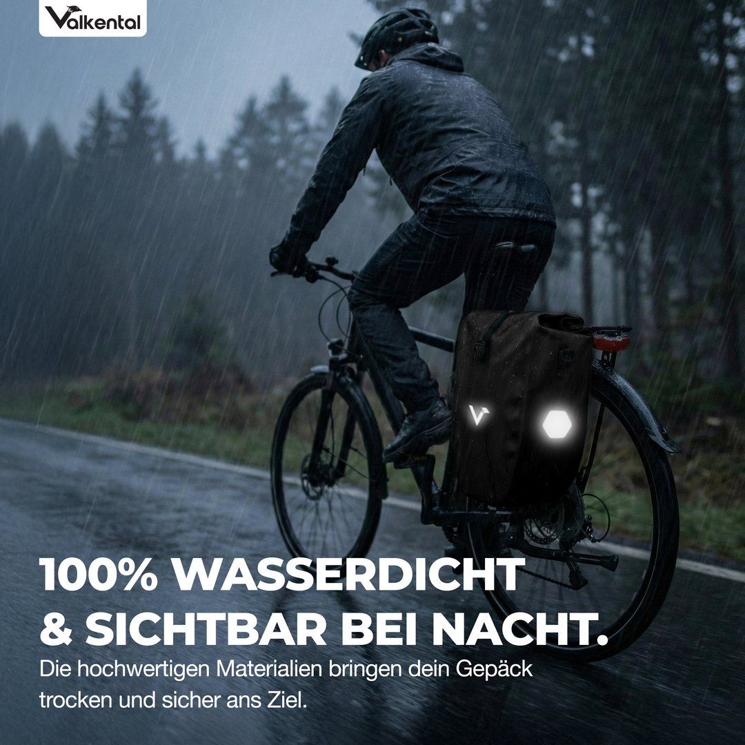 Große wasserdichte Bike Bag für jede Fahrradtour