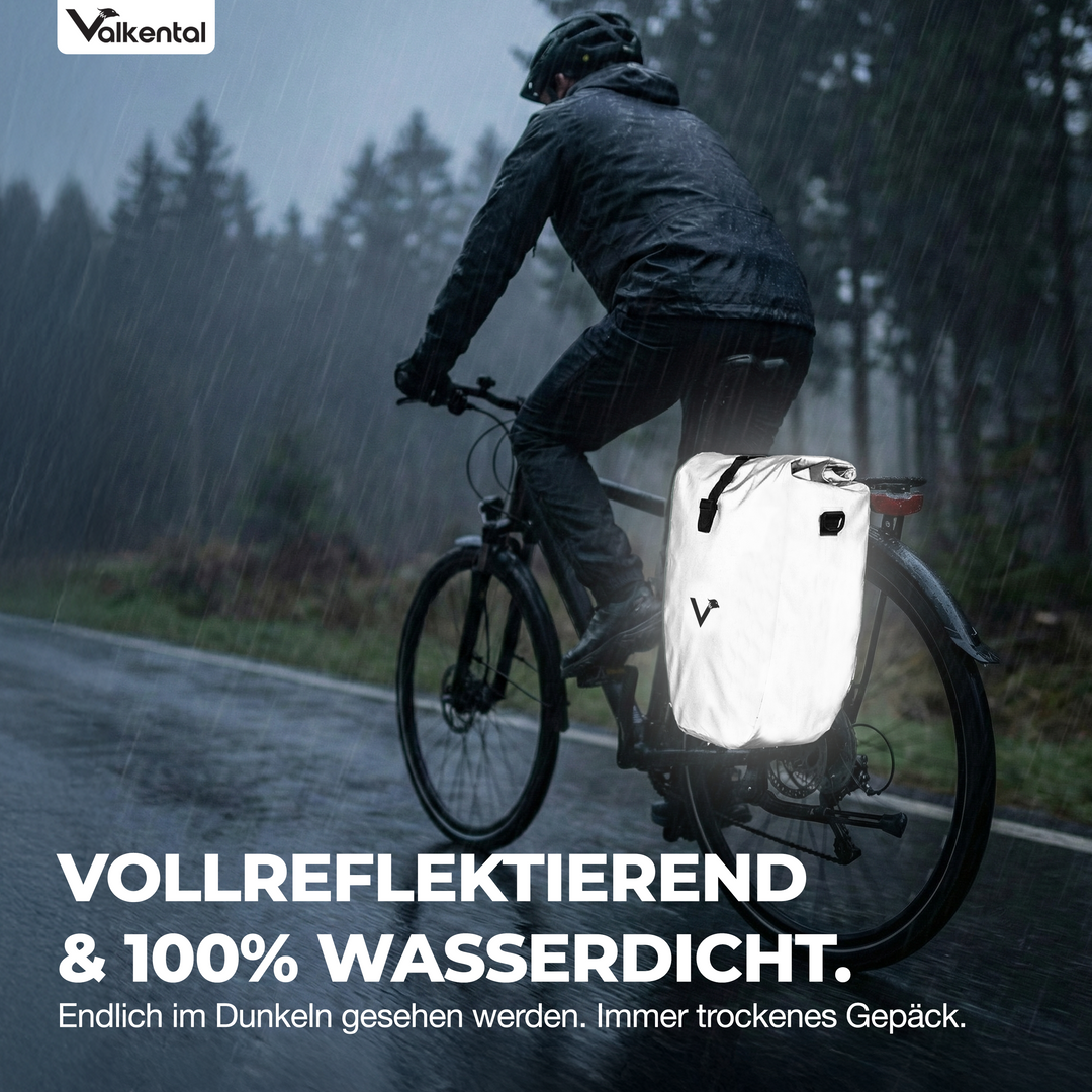 Große wasserdichte Bike Bag für jede Fahrradtour