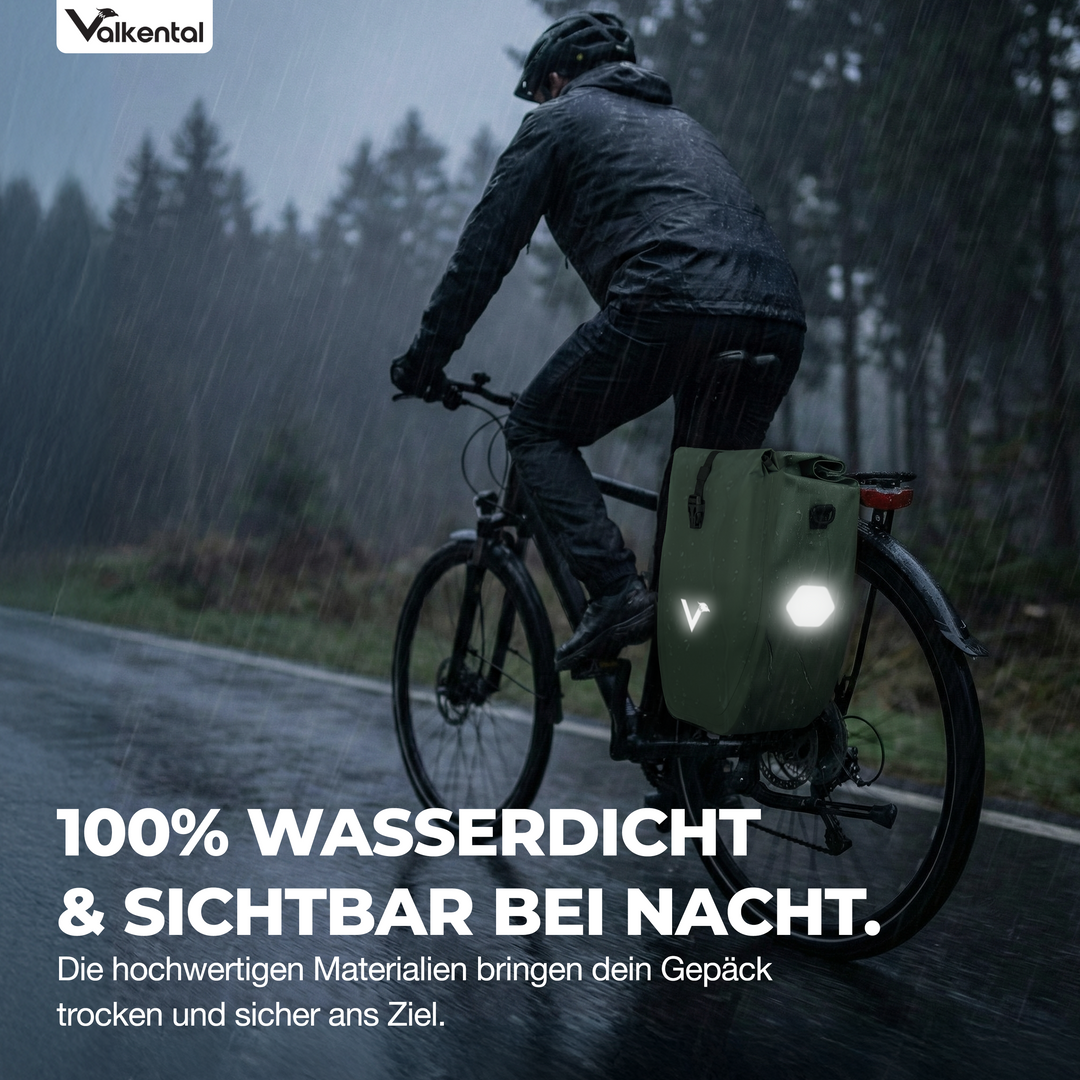 Große wasserdichte Bike Bag für jede Fahrradtour