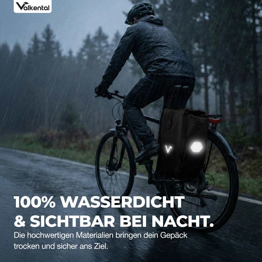 Große wasserdichte Bike Bag für jede Fahrradtour
