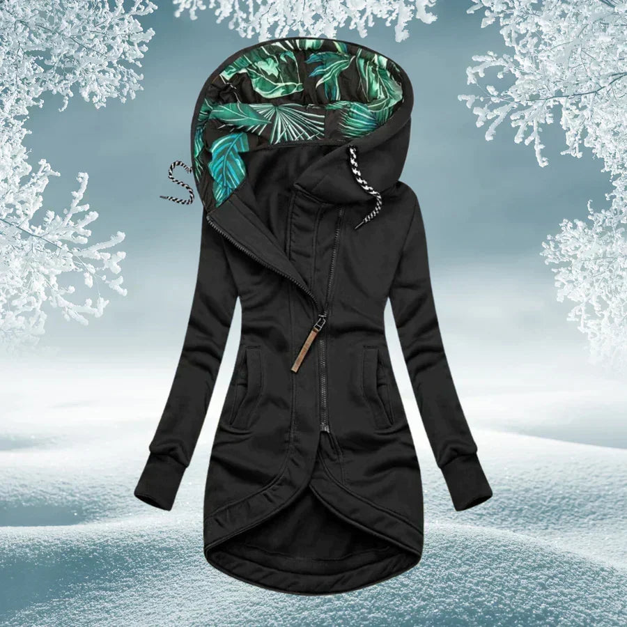 WetterSchick™ Kapuzen-Longline-Mantel