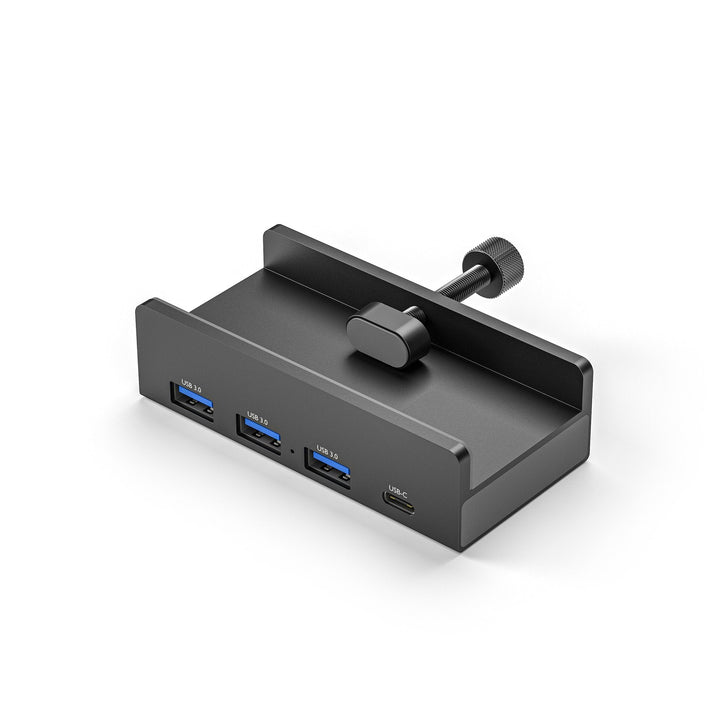 SpeedHub™ - 6-IN-1 Schwarzer Clip Dock 5Gbps USB 3.0 HUB Aluminiumlegierung Externer Multi-USB-Splitter-Adapter für Laptop Desktop