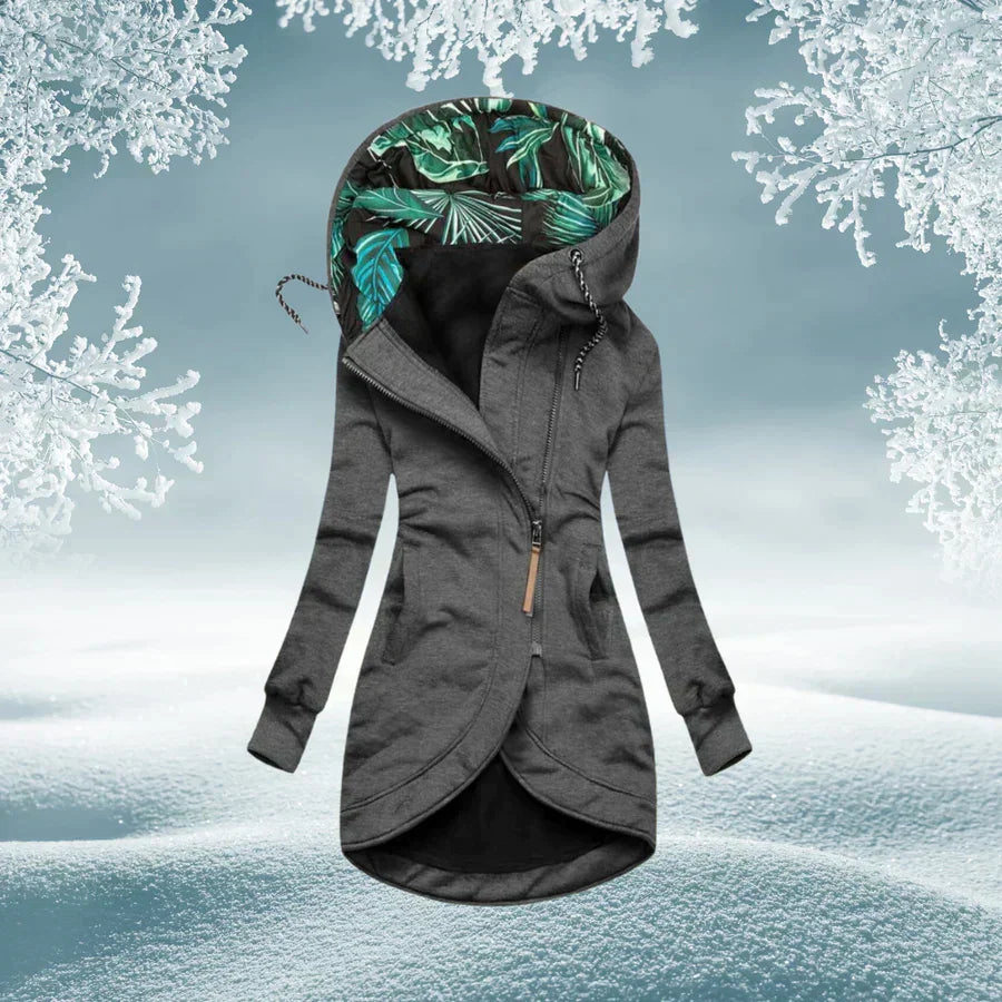 WetterSchick™ Kapuzen-Longline-Mantel