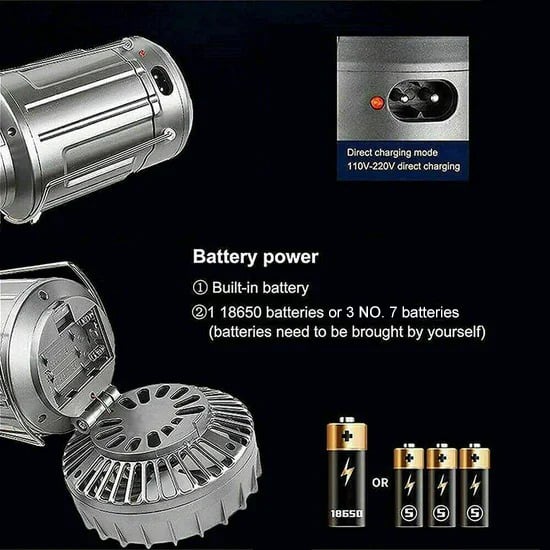 Solamp™ - 6 in 1 Tragbare Solar LED Campinglampe