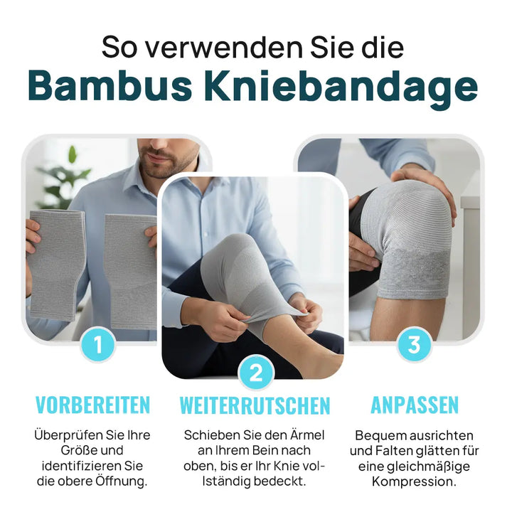 KnieSanft™ Bambus-Kniebandage