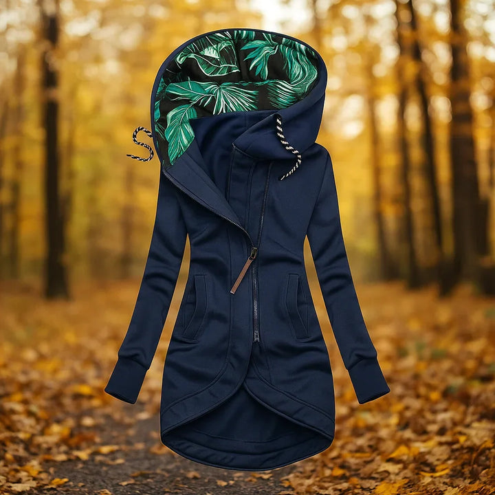 WetterSchick™ Kapuzen-Longline-Mantel