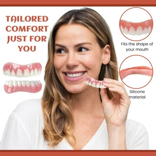 SmileMe™ – Genießen Sie jeden Bissen mit schmerzfreien, perfekt sitzenden Zahnprothesen [50 % Rabatt]
