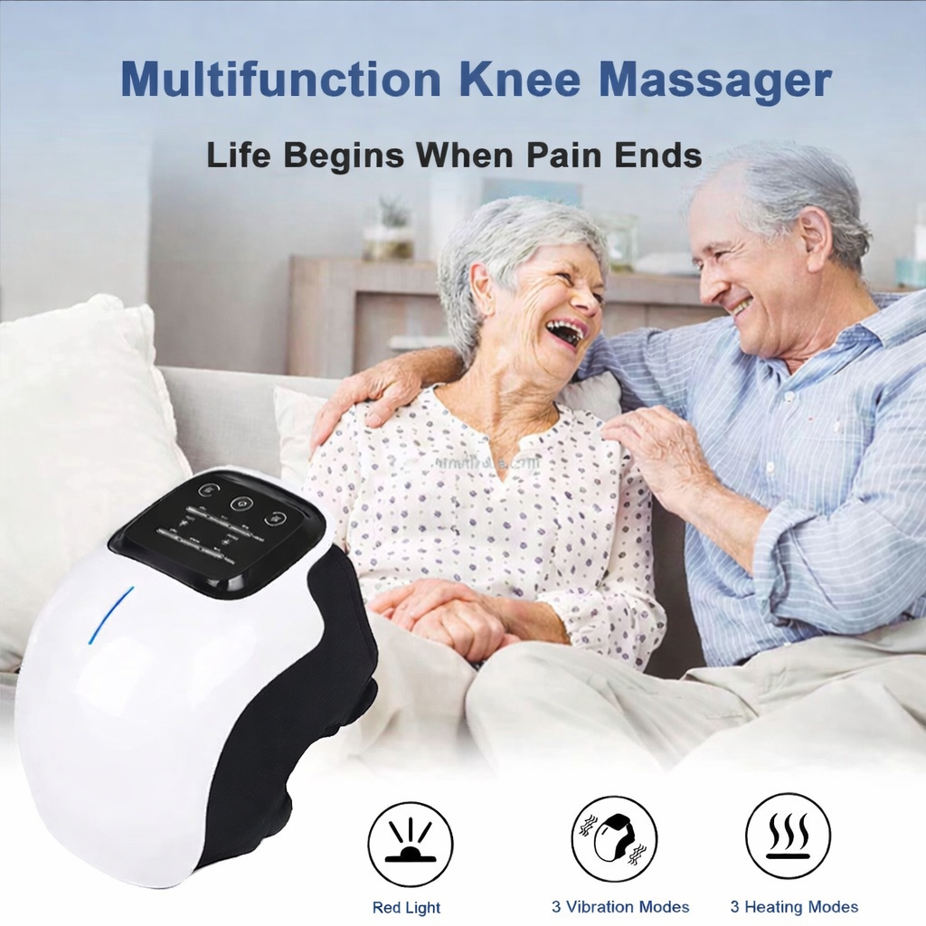 KnieWohl™ Intelligentes Knie-Massagegerät mit Rotlicht