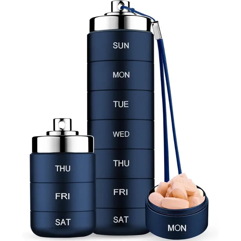 Pilloria™ Modularer 7-Tage-Pillenorganizer für unterwegs