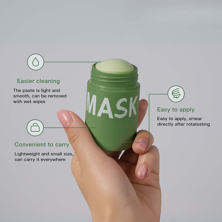 GrünRein™ Tiefenreinigende Grüntee-Maske im Stick