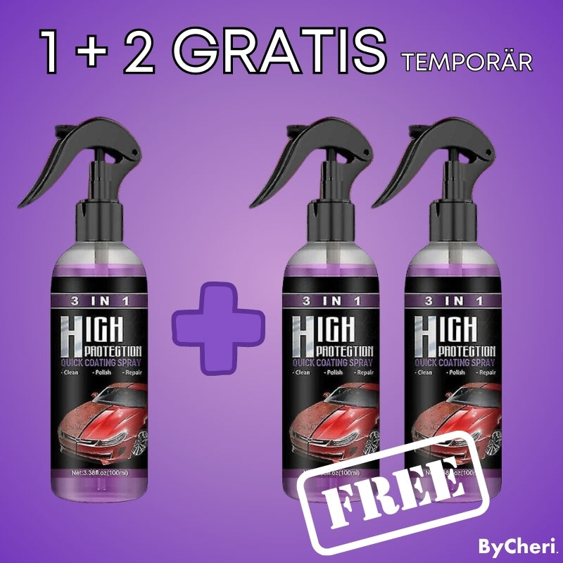 1 + 2 GRATIS HEUTE | 3-in-1 CarSpray™ | Reinigt, restauriert und schützt Ihr Auto!