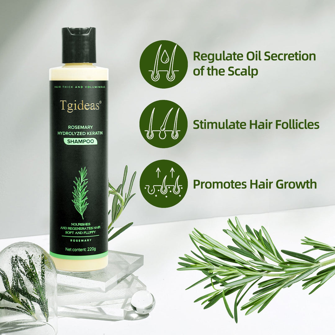 Tgideas® Rosmarin-Shampoo | Haarwachstums- und Anti-Schuppen-Kopfhautbehandlung