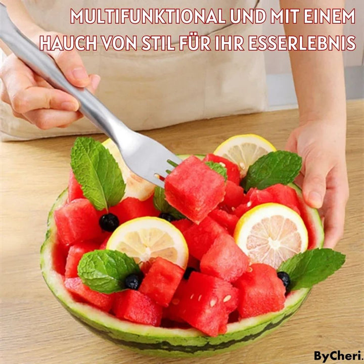1+1 GRATIS  | FruitBites™ -Erleben Sie die aufregende Art, Ihre Wassermelone und Früchte zu schneiden!
