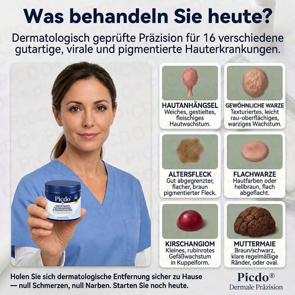 HautKlar™ Pflegecreme für Hautanhängsel & Hautflecken