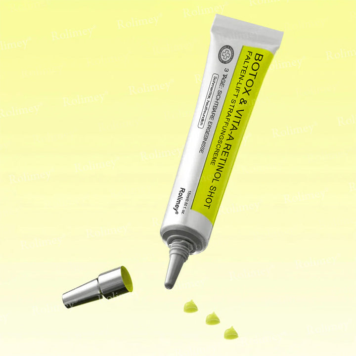 💫👨‍⚕️Jetzt jugendliche Haut zurückgewinnen 💫Rolimey® Botox & Vita-A Retinol Shot Falten-Lift Straffungscreme