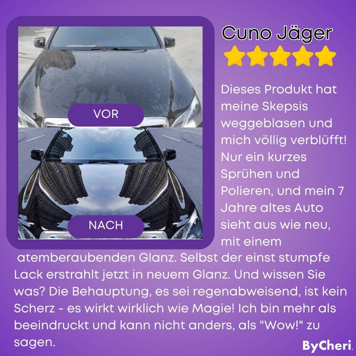 1 + 2 GRATIS HEUTE | 3-in-1 CarSpray™ | Reinigt, restauriert und schützt Ihr Auto!