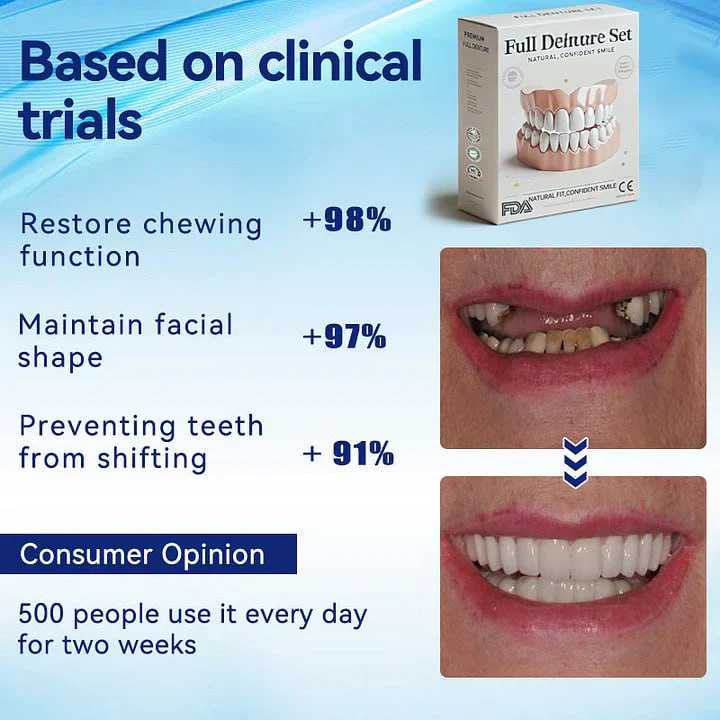 Zahnprothese™ – Natürliches Lächeln, bequeme Passform & wiederverwendbar [50 % Rabatt]