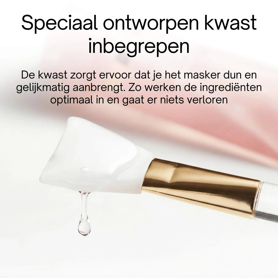 KollagenGlanz™ Bio-Kollagenmaske mit Pinsel