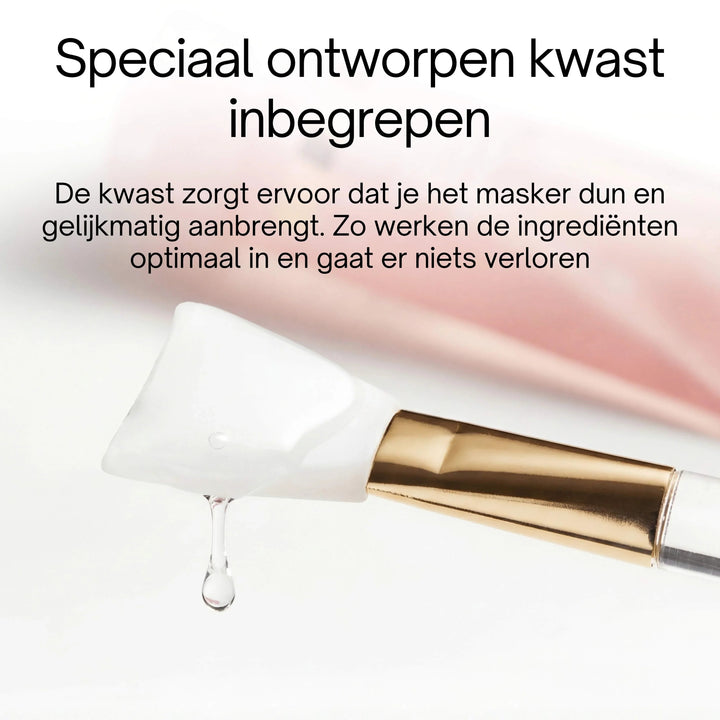 KollagenGlanz™ Bio-Kollagenmaske mit Pinsel
