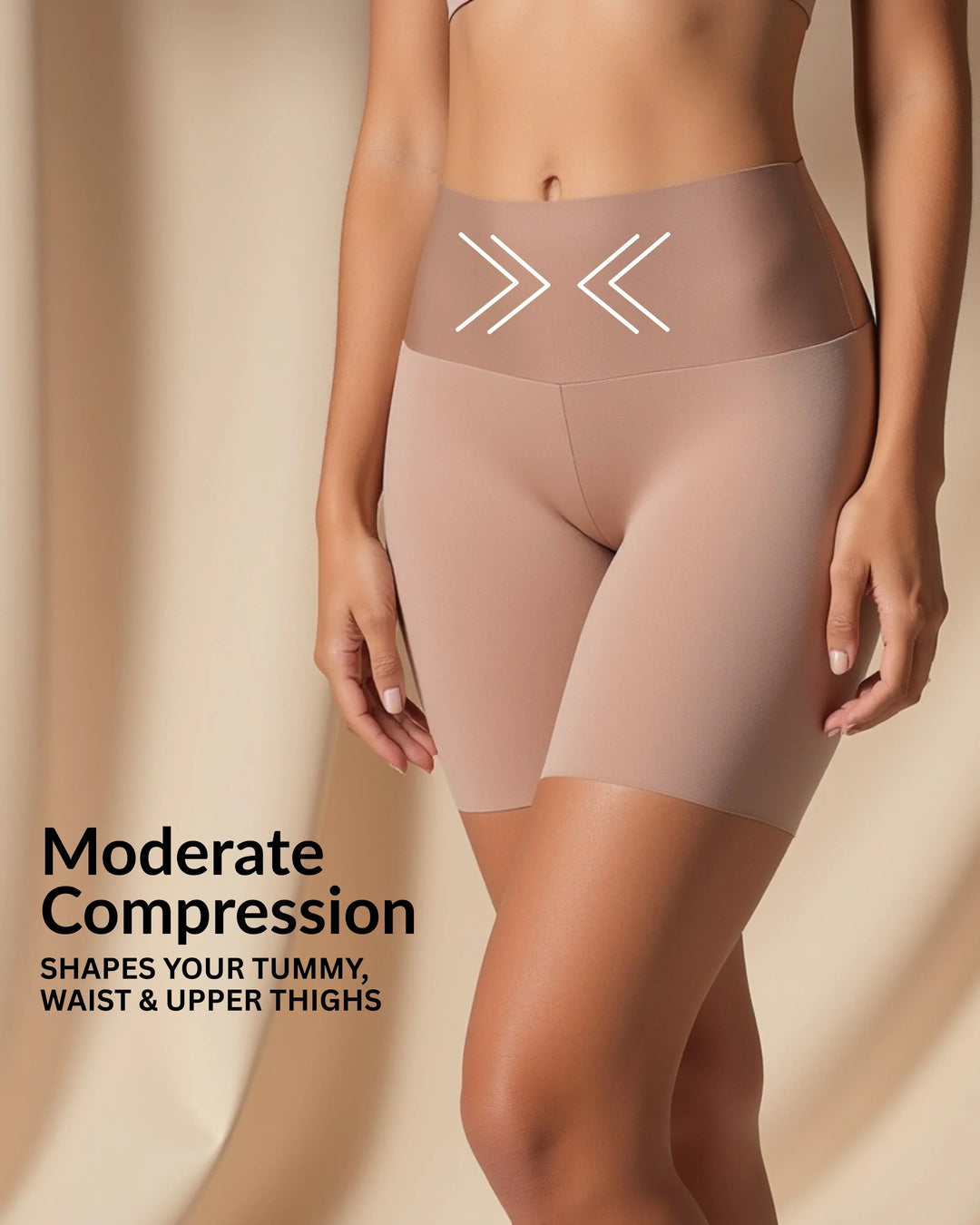 GlattForm™ Nahtlose Shapewear-Shorts mit hoher Taille