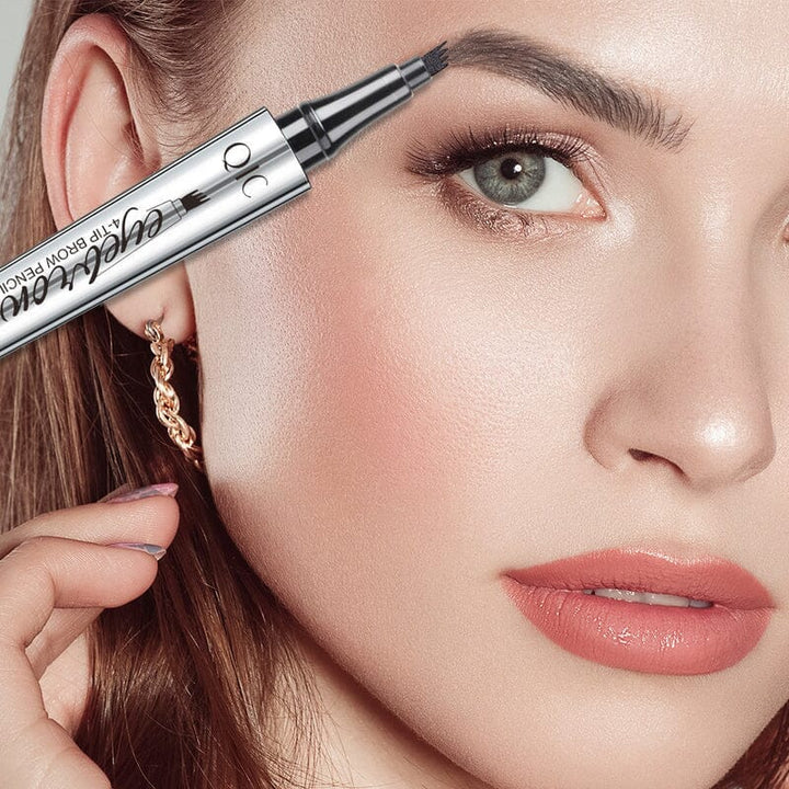 BrowSculpt™ – Wasserdichter 3D-Augenbrauenstift mit vierfacher Gabelspitze für präzises Styling [50% Rabatt]