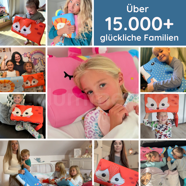 1 + 1 GRATIS | Calmora™ | Beruhigendes Kinderkissen für besseren Schlaf
