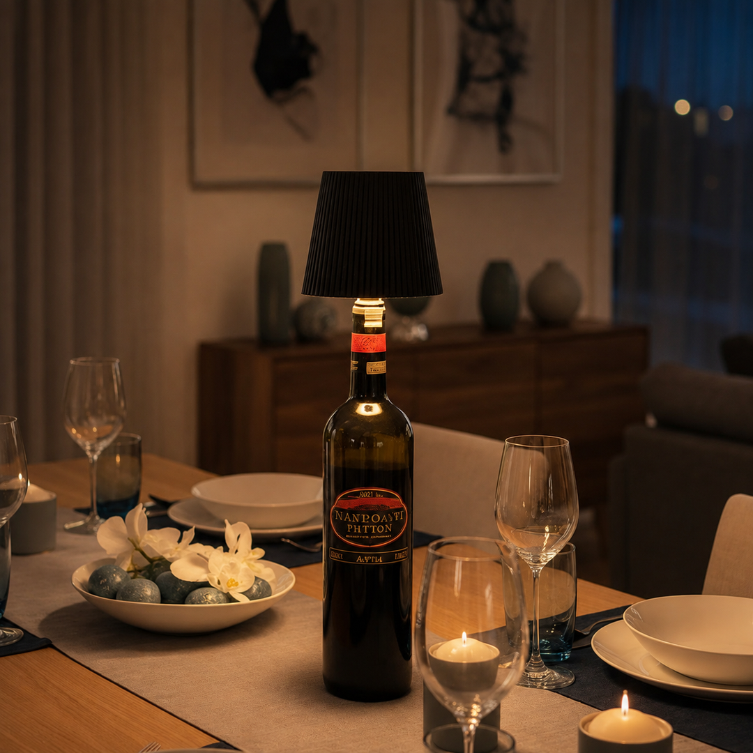 LichtKrone™ Wiederaufladbare Flaschenlampe