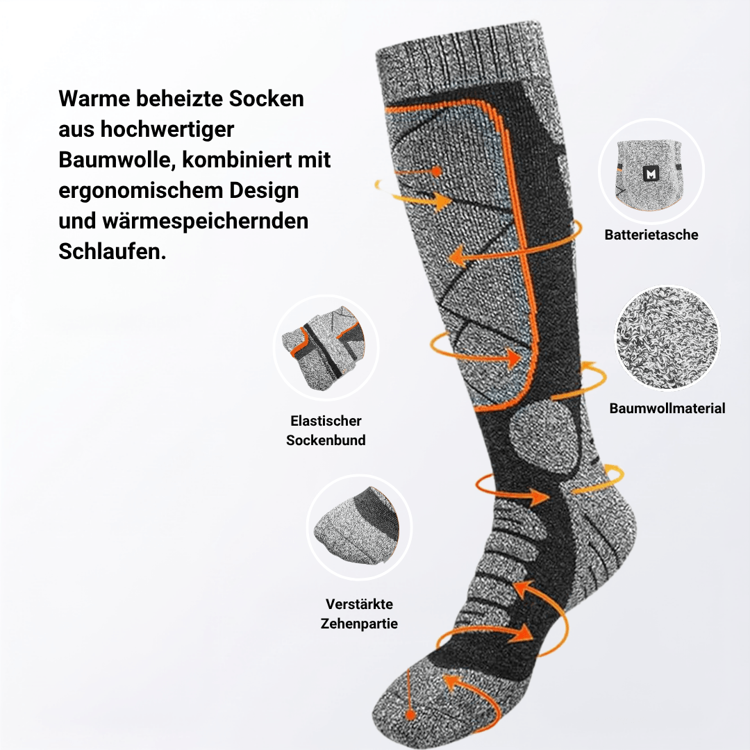 FußWärme™ Thermo-Heizsocken für kalte Wintertage