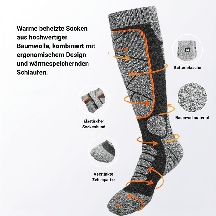 FußWärme™ Thermo-Heizsocken für kalte Wintertage