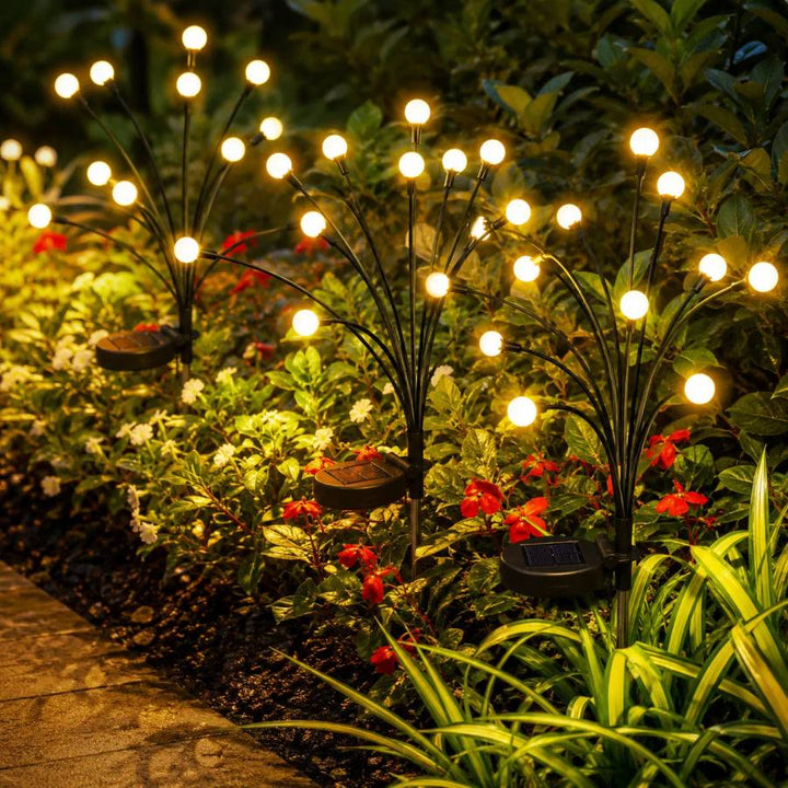 GlühWunder™ Solar-Gartenleuchten mit Glühwürmchen-Effekt