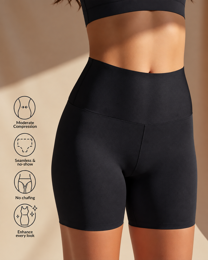 GlattForm™ Nahtlose Shapewear-Shorts mit hoher Taille