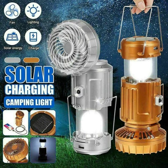 Solamp™ - 6 in 1 Tragbare Solar LED Campinglampe