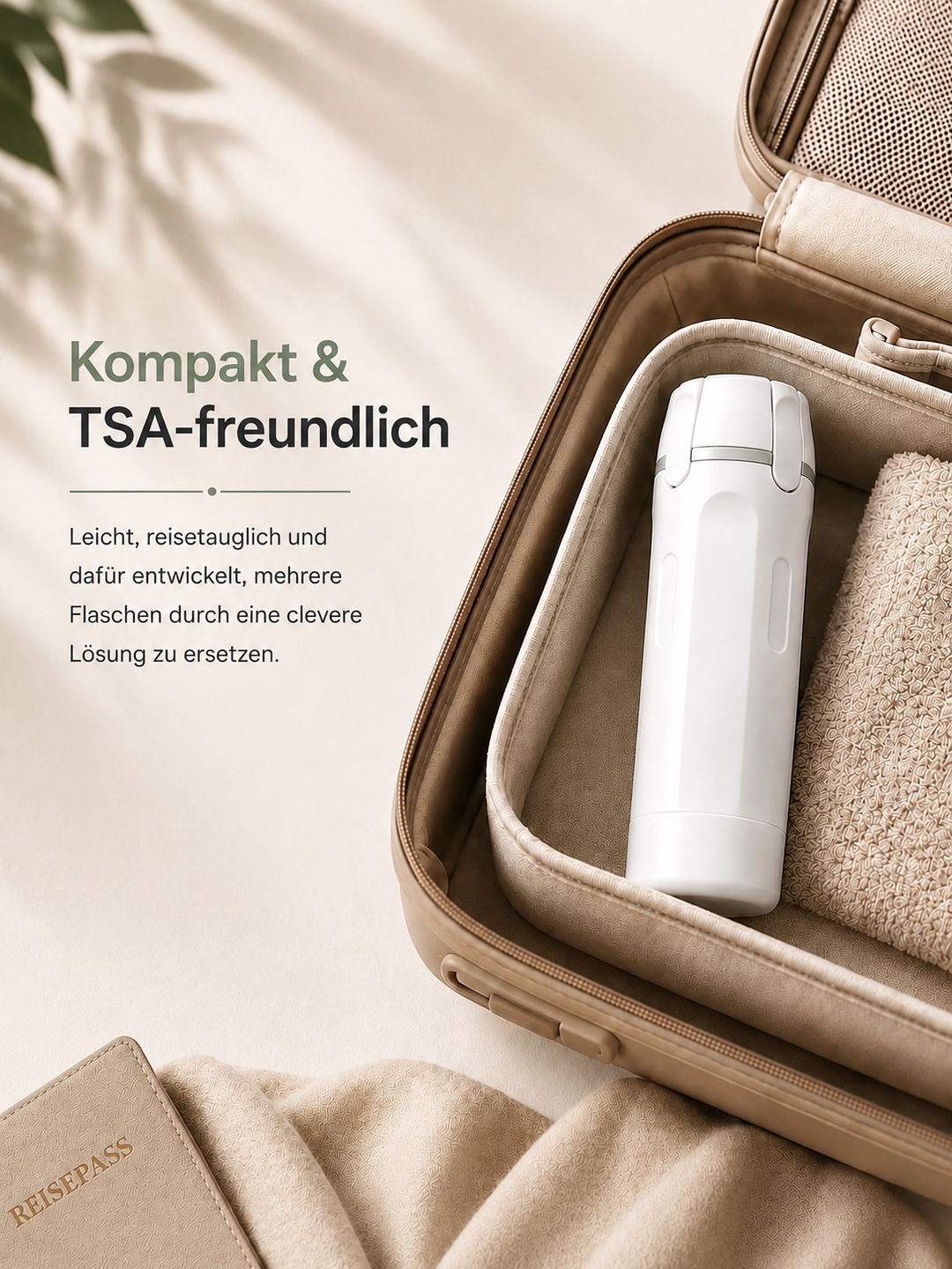 Packelle™ – 4-in-1 Reisespender für maximale Platzersparnis