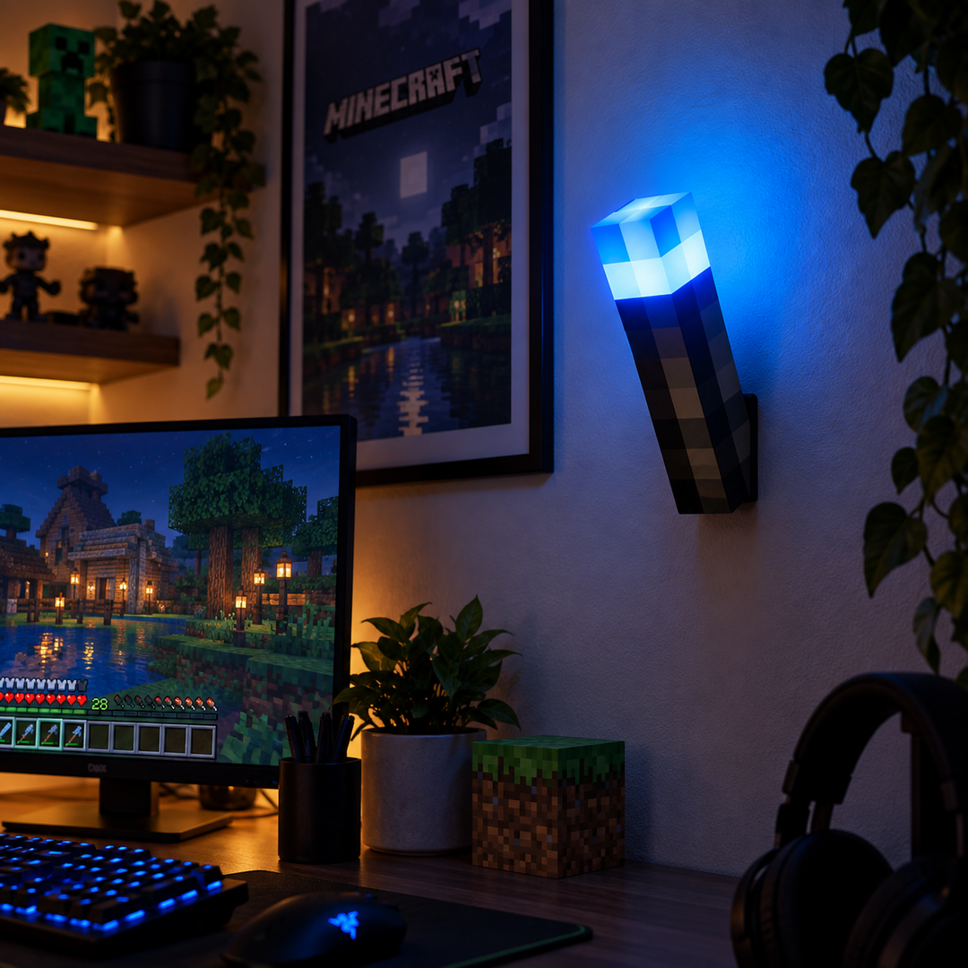 BlockLicht™ – Wiederaufladbare Gaming-Fackellampe