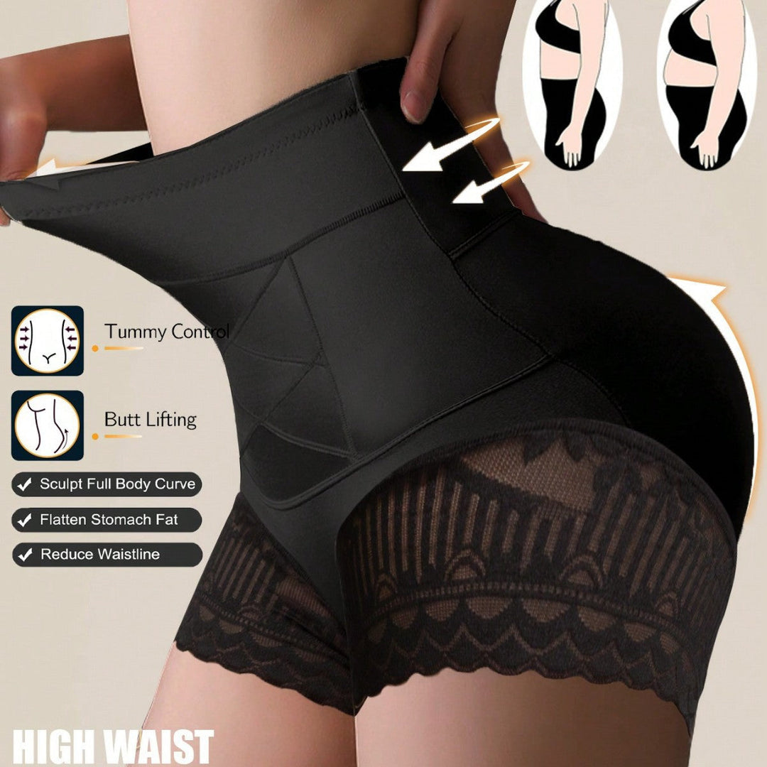 LuminaFit™ 4er-Pack High-Waist Spitzen-Miederslips