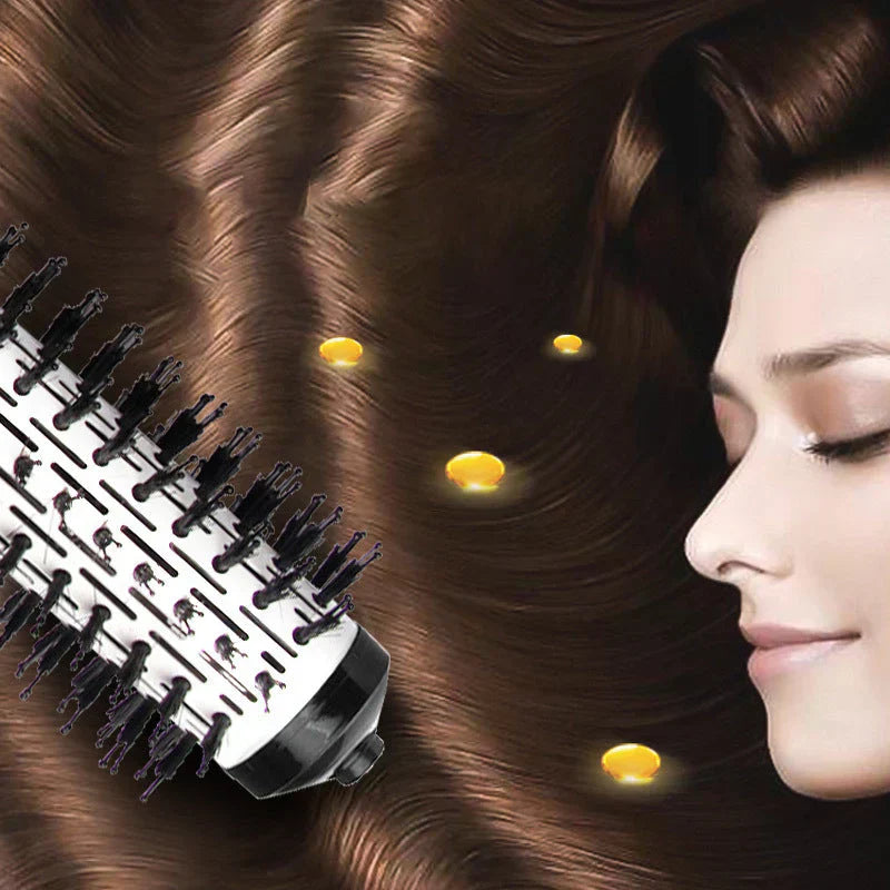 Drehbare Haartrockner-Bürste | 2-in-1 Styling & Volumen | 360° Rotation & Ionentechnologie
