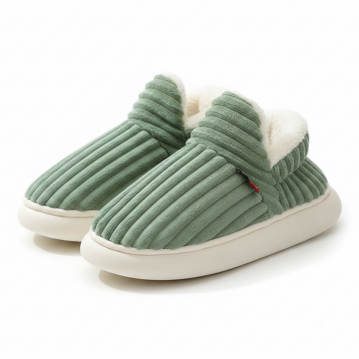 FußWolke™ Flauschige Kuschelpantoffeln für warme Füße
