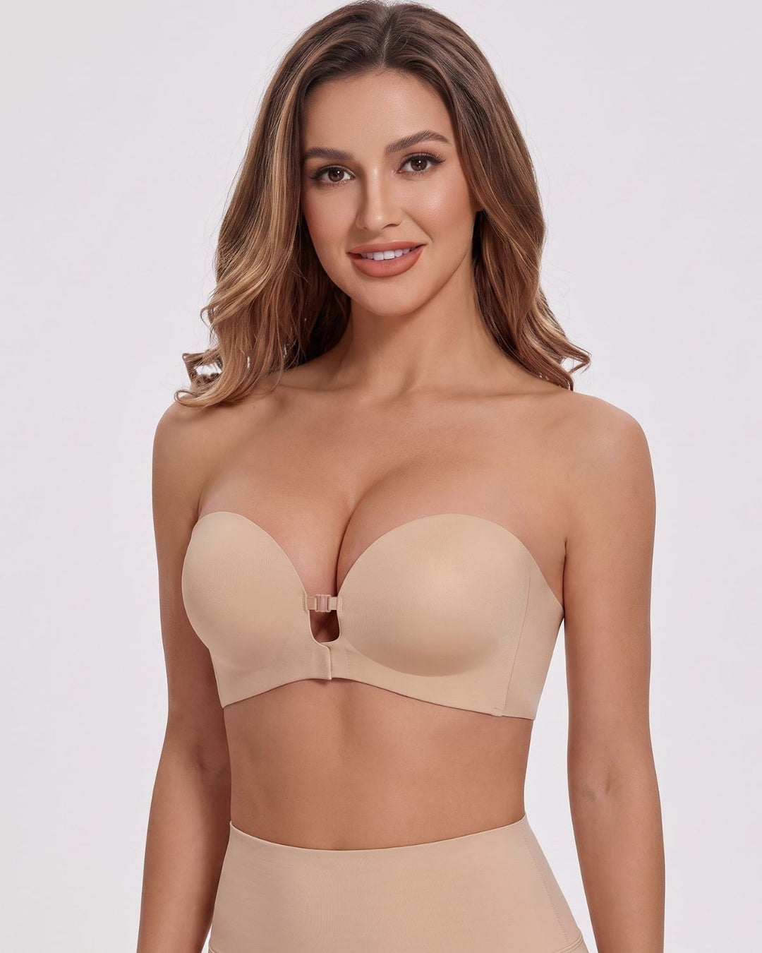 AuraLift™ Nahtloser Push-Up-BH mit Frontverschluss