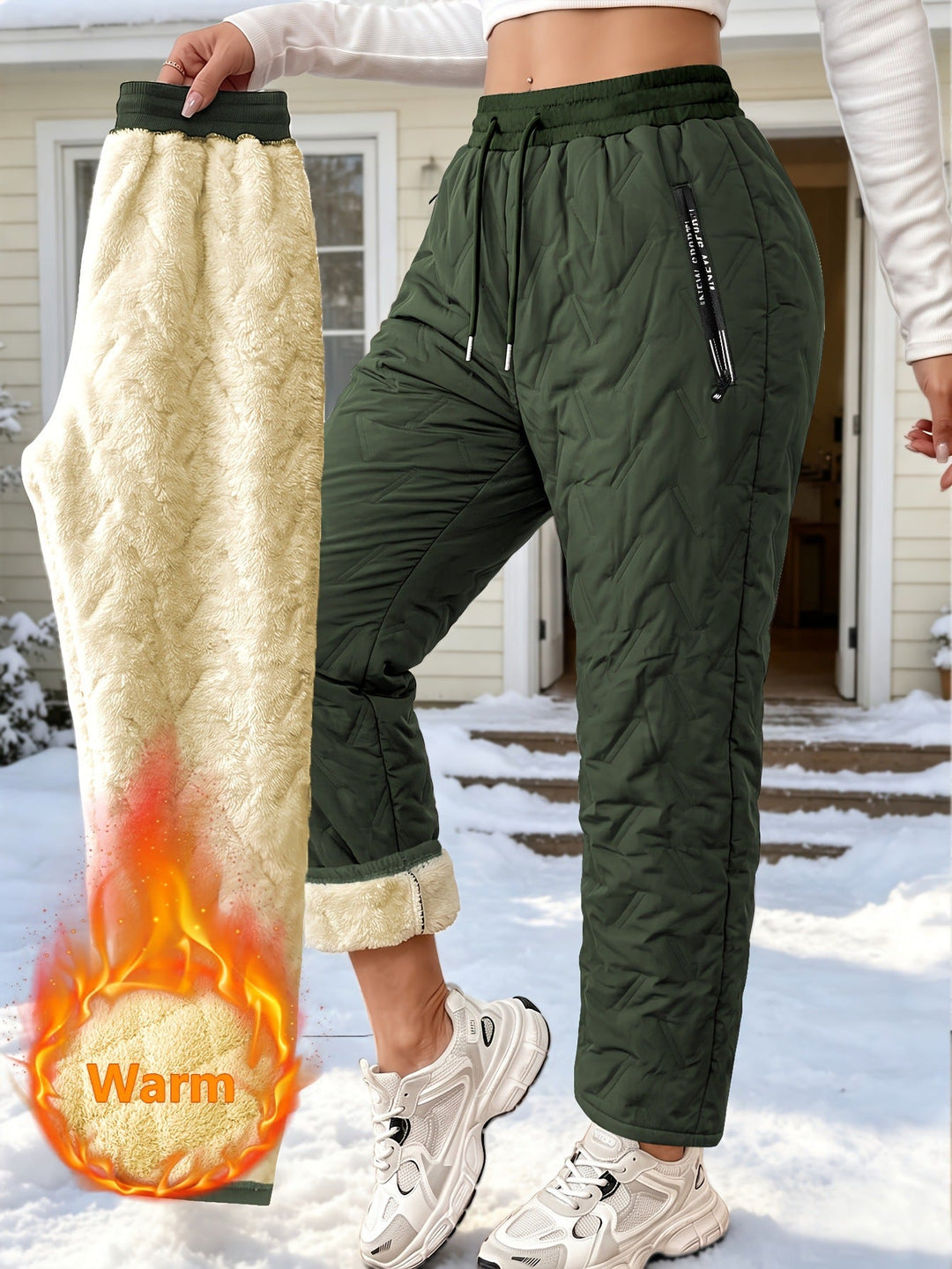 WinterPolster™ Wasserabweisende Thermohose mit Fleecefutter