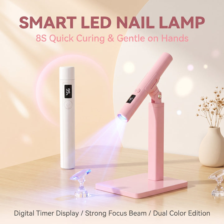 NagelGlanz™ Wiederaufladbare UV-Nagellampe mit Ständer