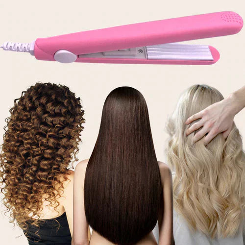 2 in 1 Keramik Mini Lockenstab und Glätteisen